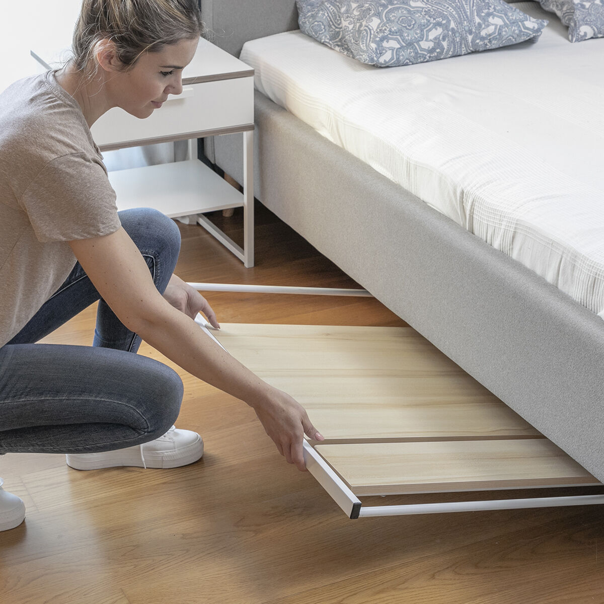 Inklapbaar bureau met schap Tablezy InnovaGoods